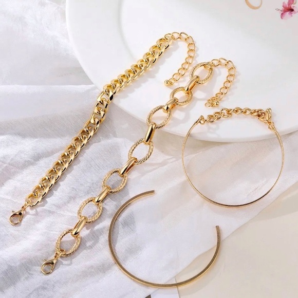 Gold Bracelet Stack - Picture 3 of 3